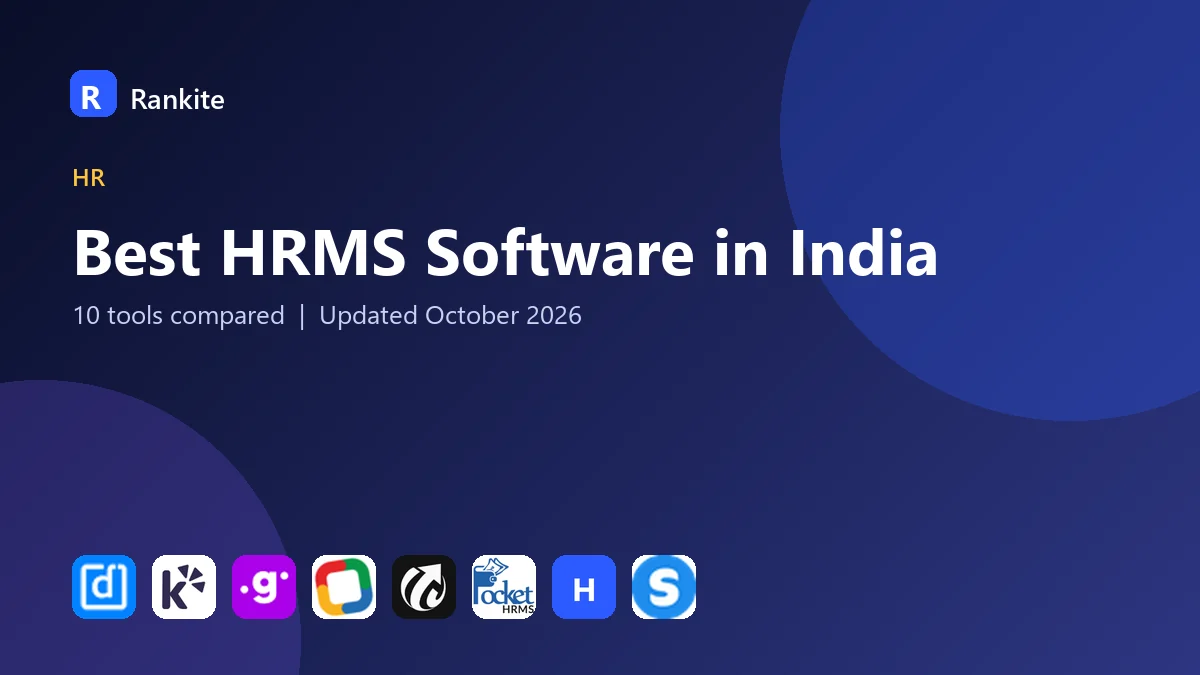 Best HRMS Software in India in 2026: 10 Tools Compared