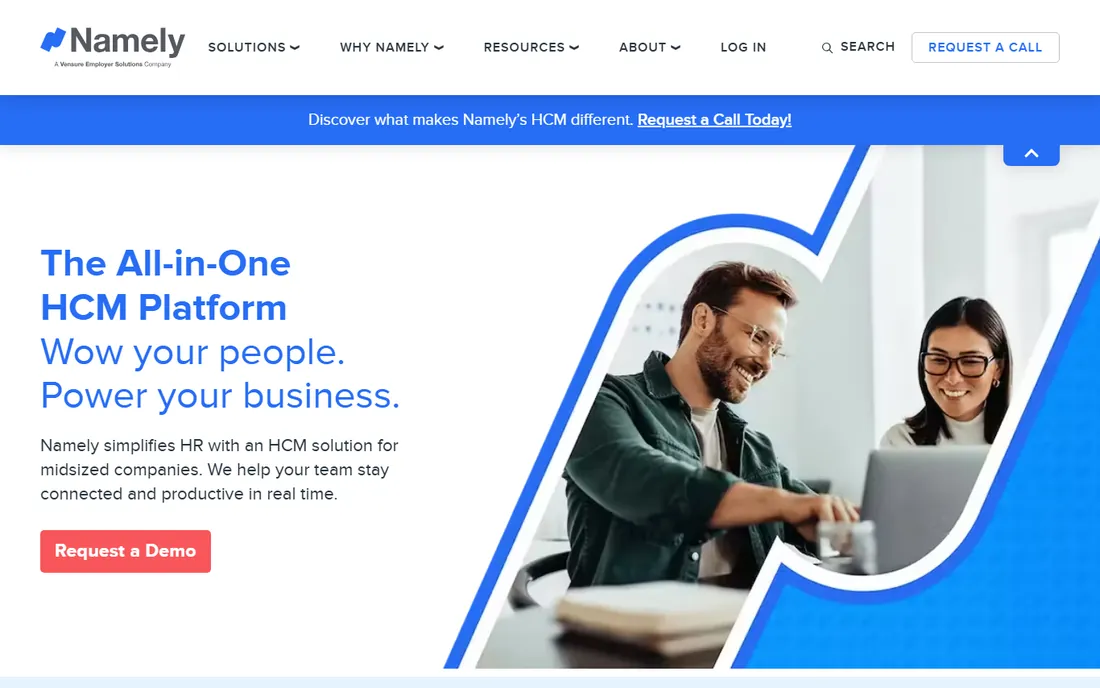 Namely homepage