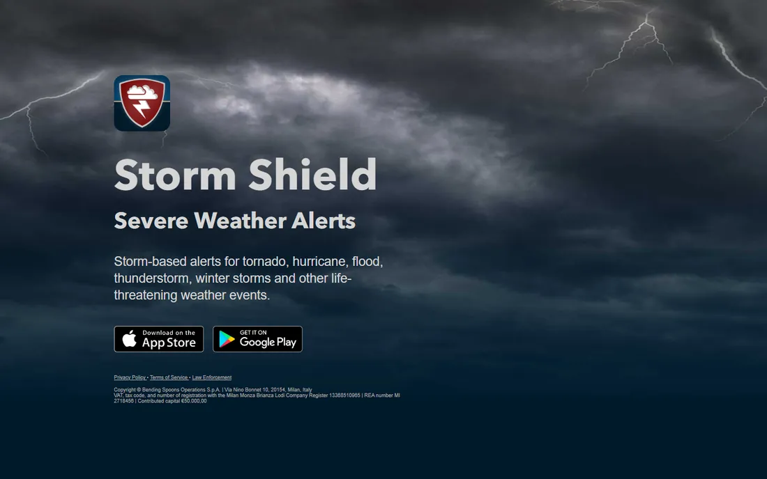 Storm Shield homepage