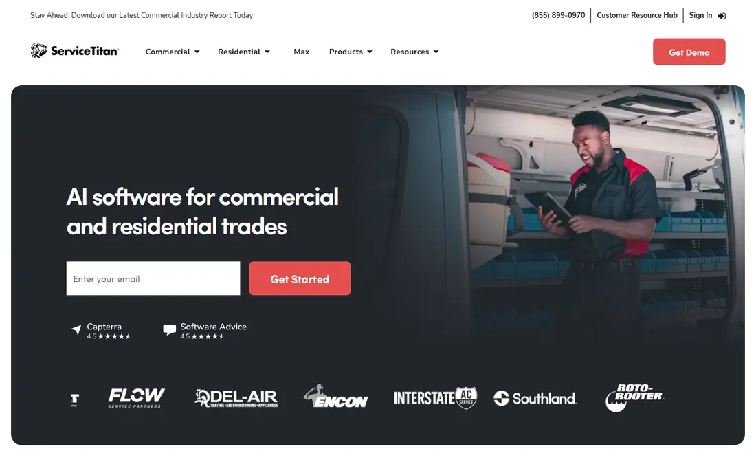 ServiceTitan homepage