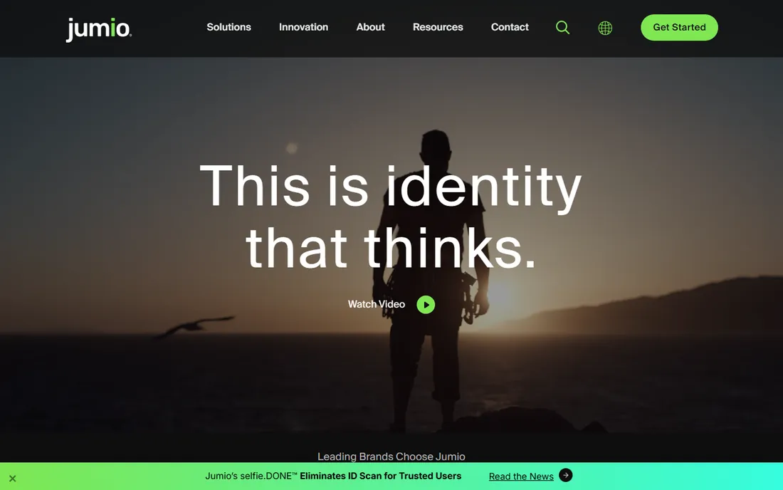 Jumio homepage