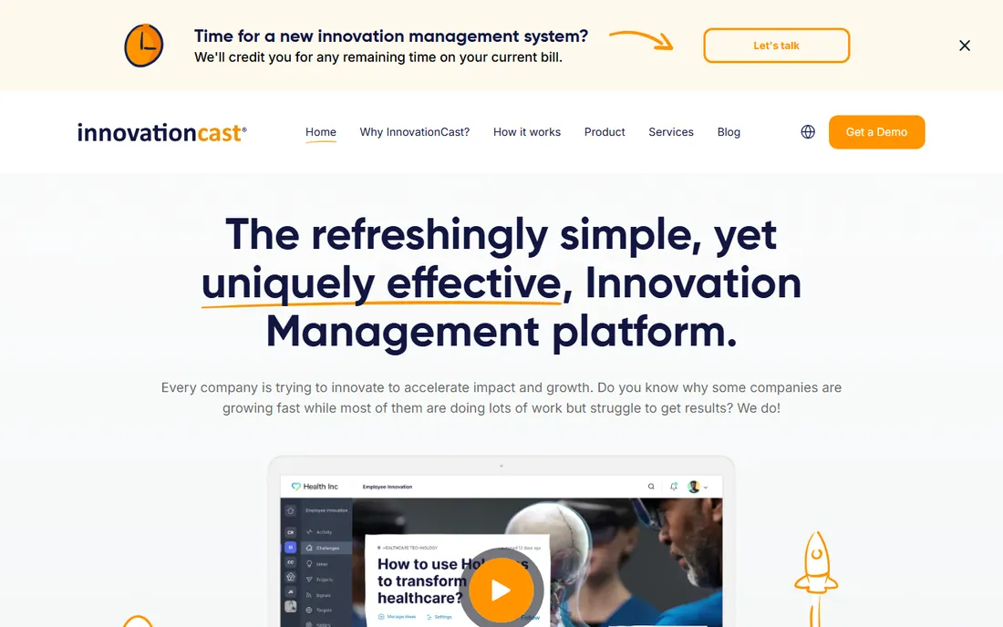 InnovationCast homepage