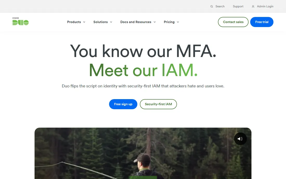 Duo by Cisco homepage
