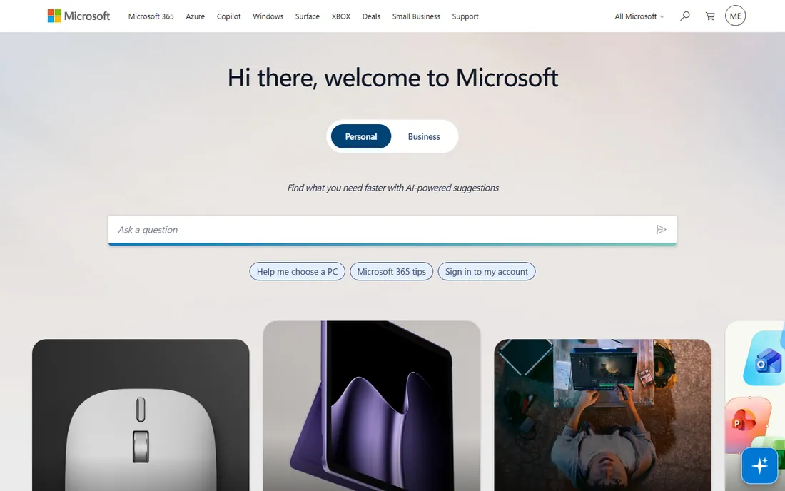 Microsoft Entra ID homepage