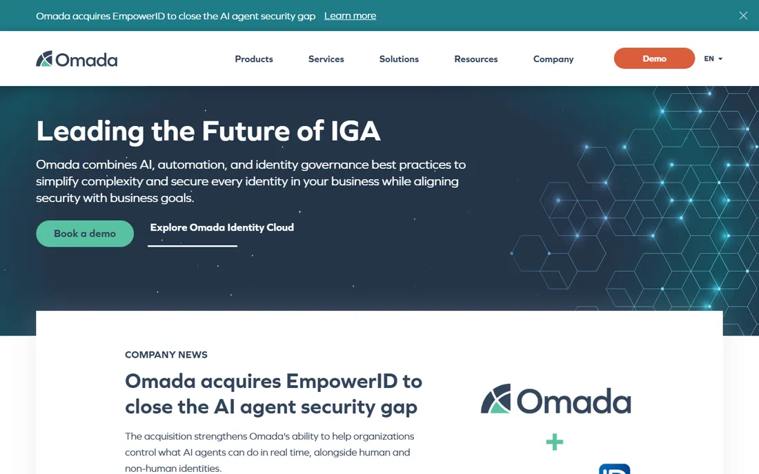 Omada homepage