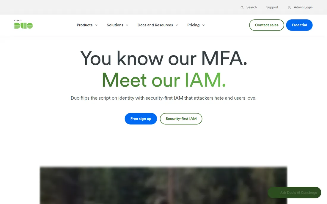 Duo homepage