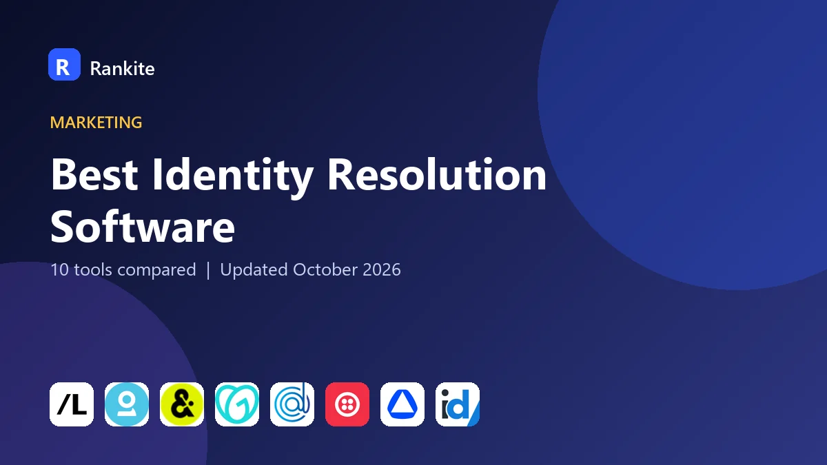 Best Identity Resolution Software in 2026: 10 Tools Compared