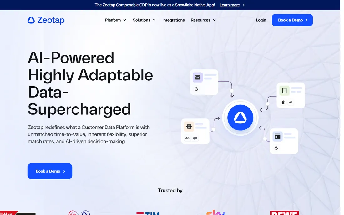 Zeotap homepage