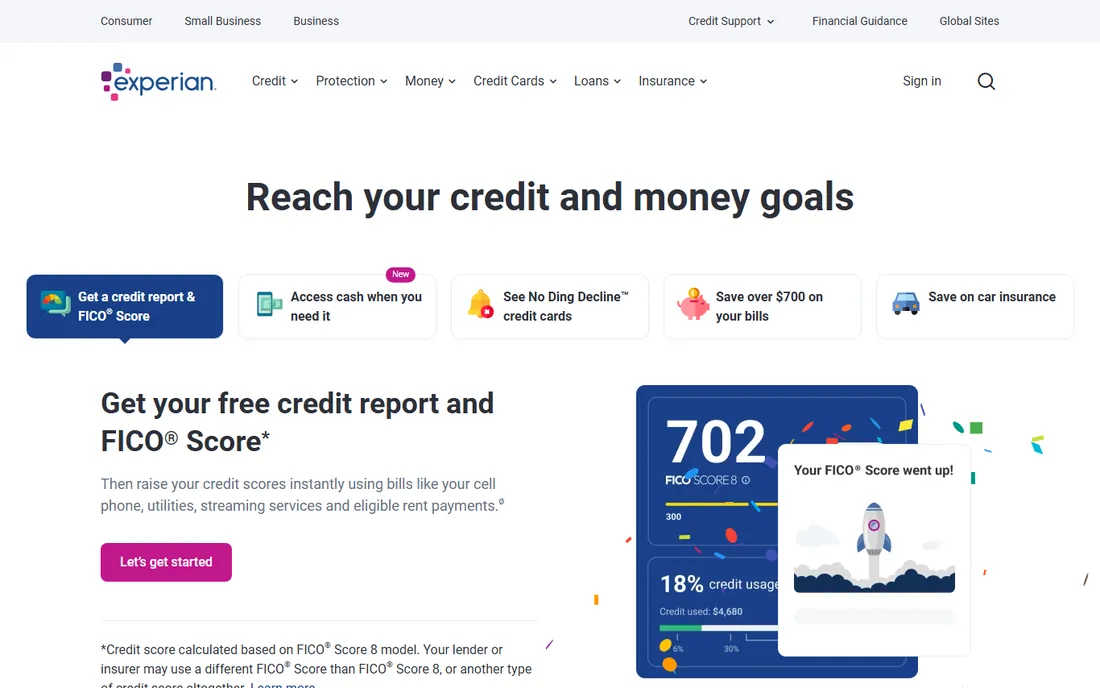 Experian IdentityWorks homepage