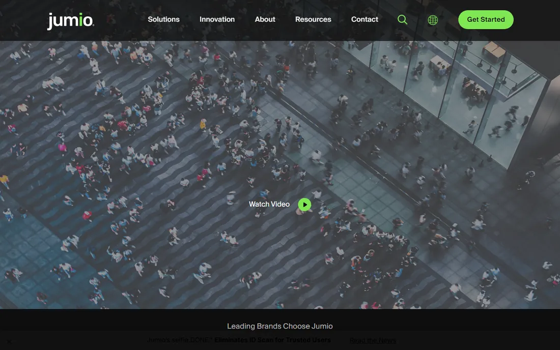 Jumio homepage