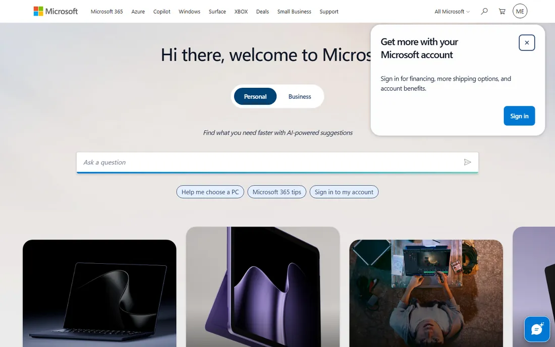 Microsoft Entra ID homepage