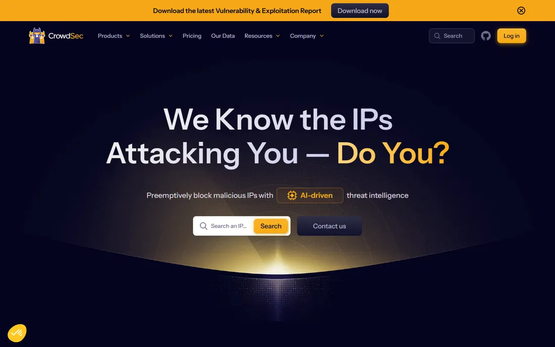 CrowdSec homepage