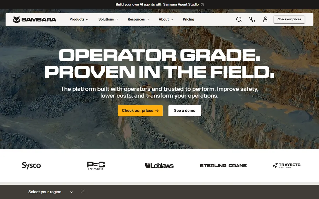 Samsara homepage