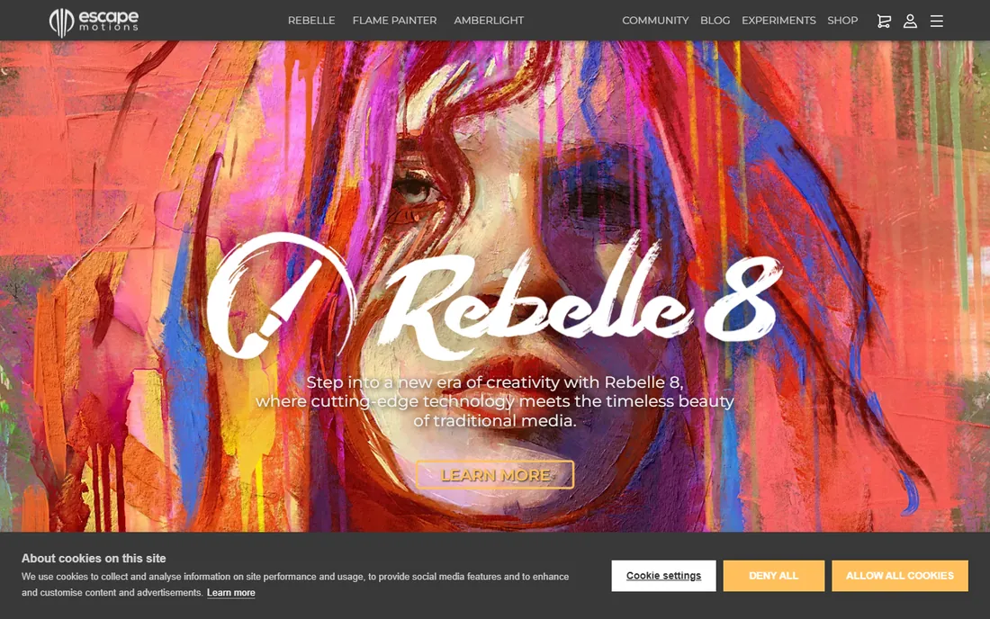 Rebelle homepage