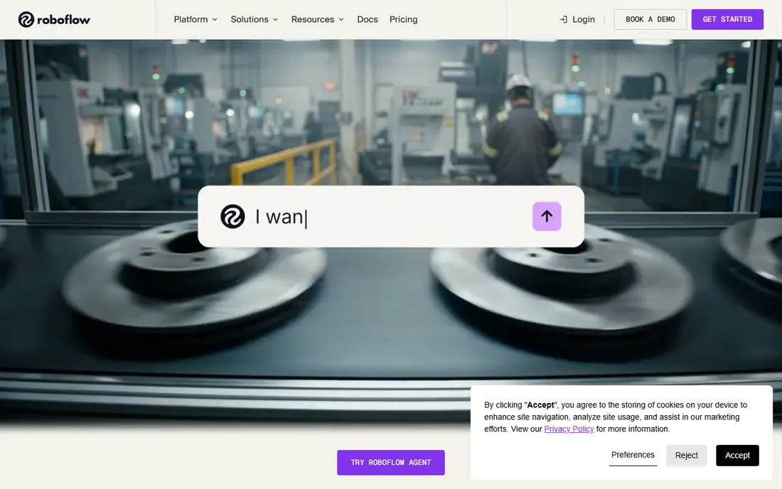 Roboflow homepage