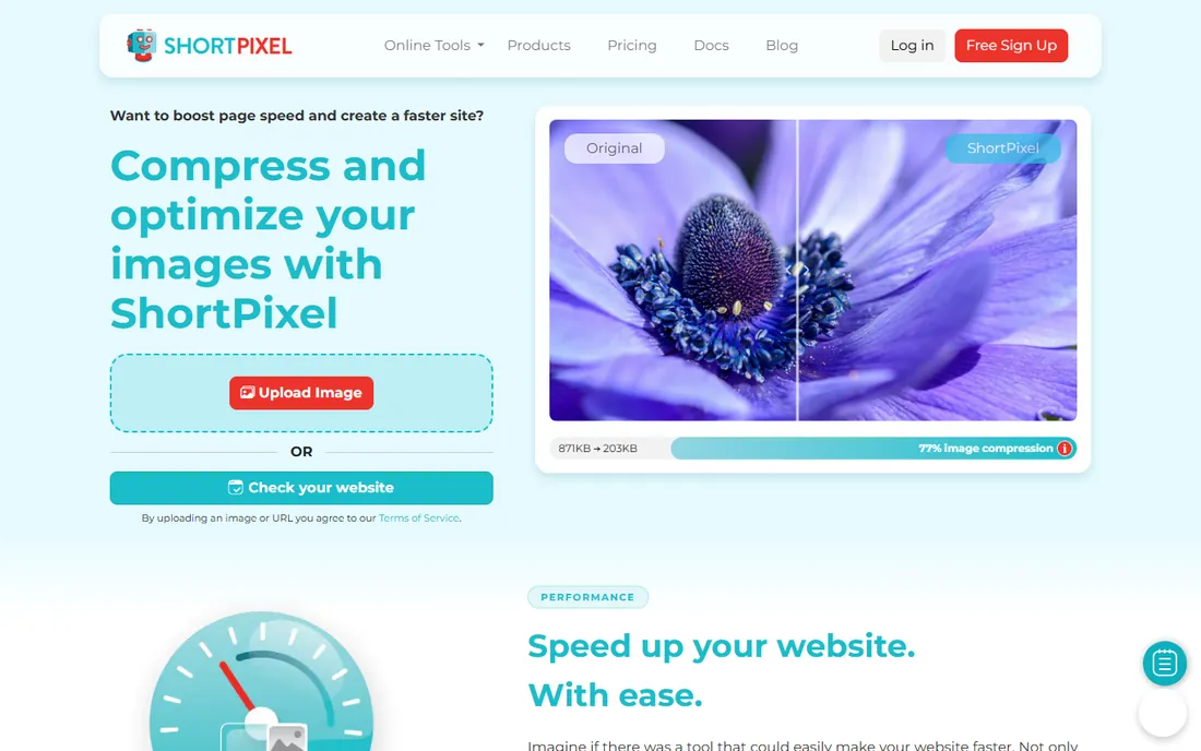 ShortPixel homepage