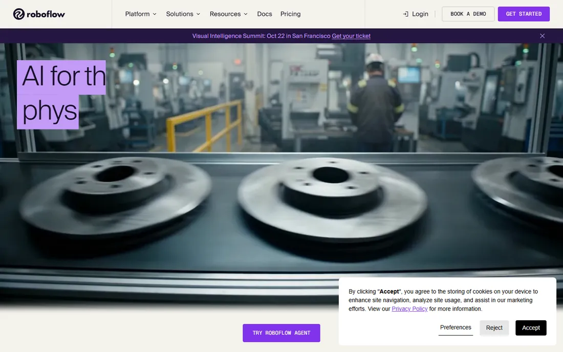 Roboflow homepage