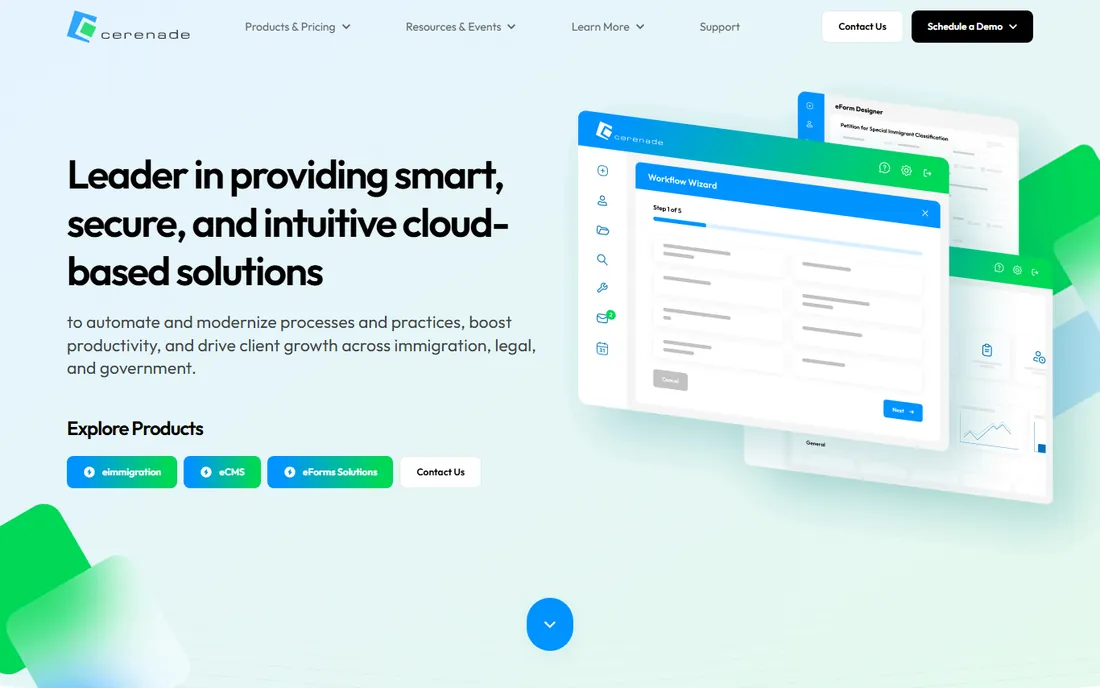 Cerenade homepage