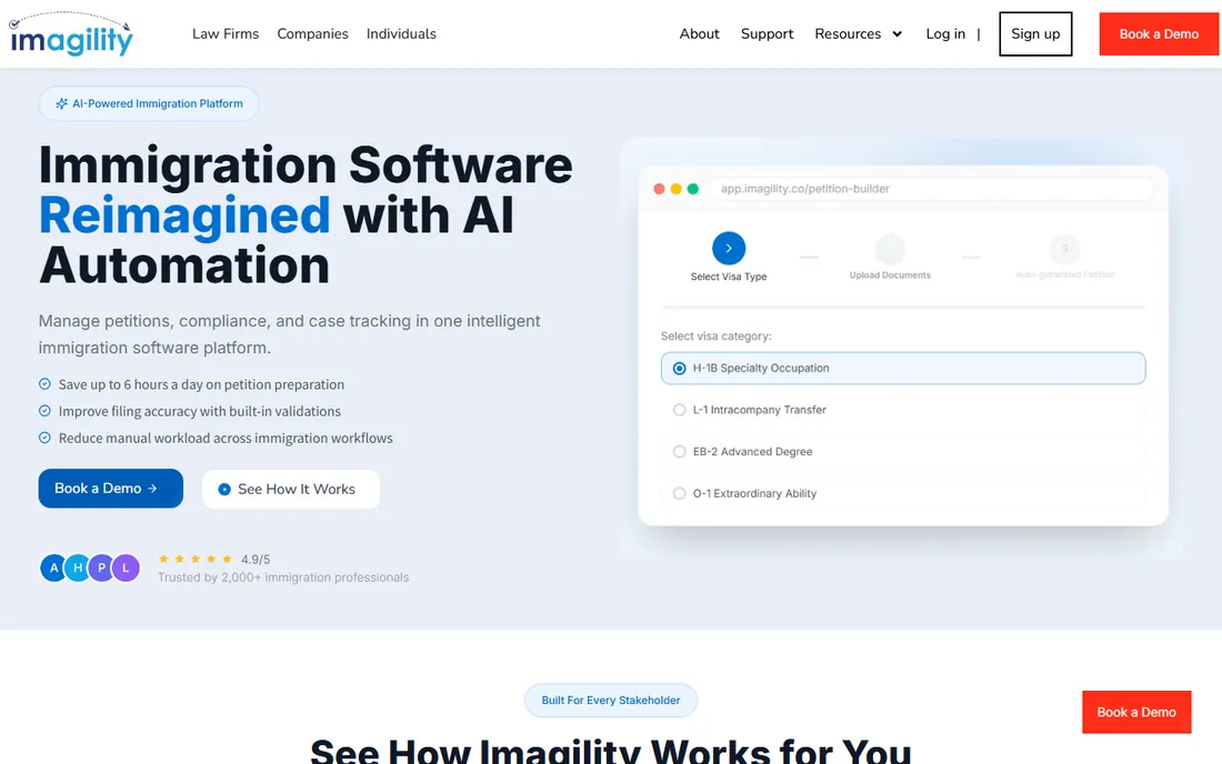 Imagility homepage