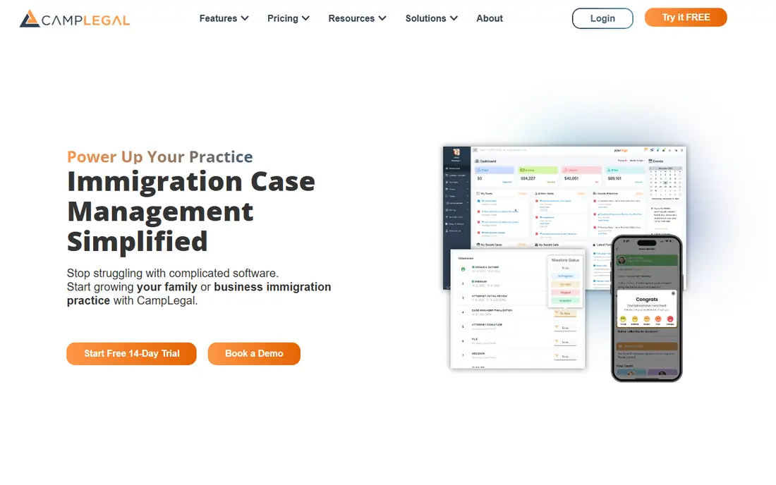 CampLegal homepage