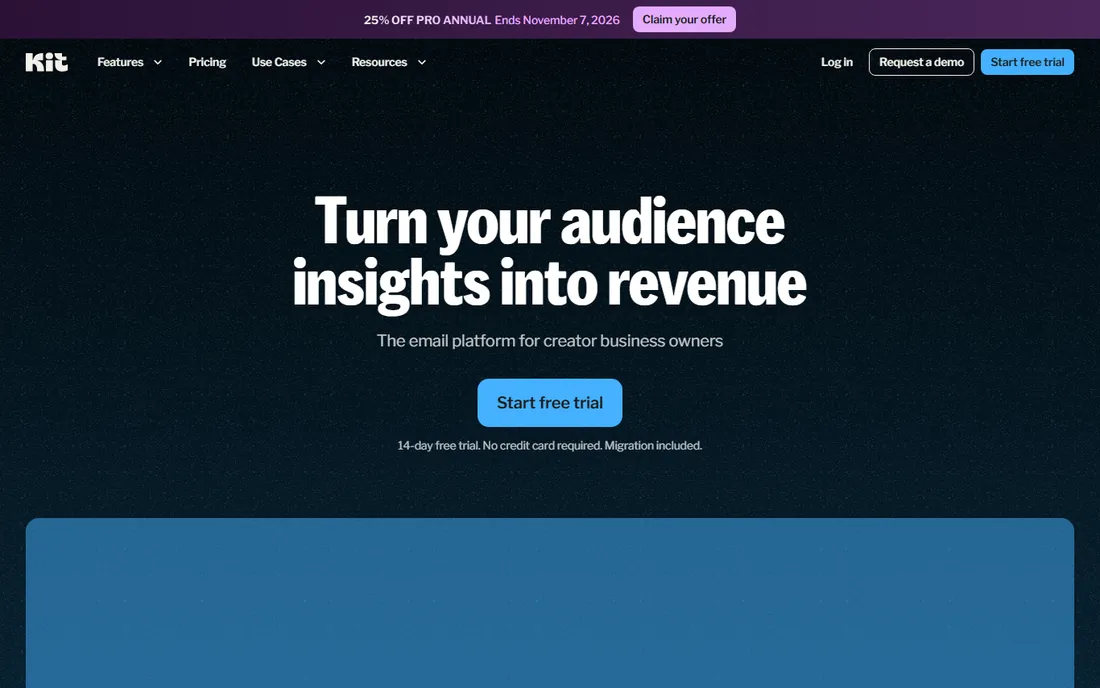 Kit homepage