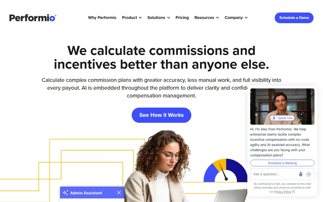 Performio homepage