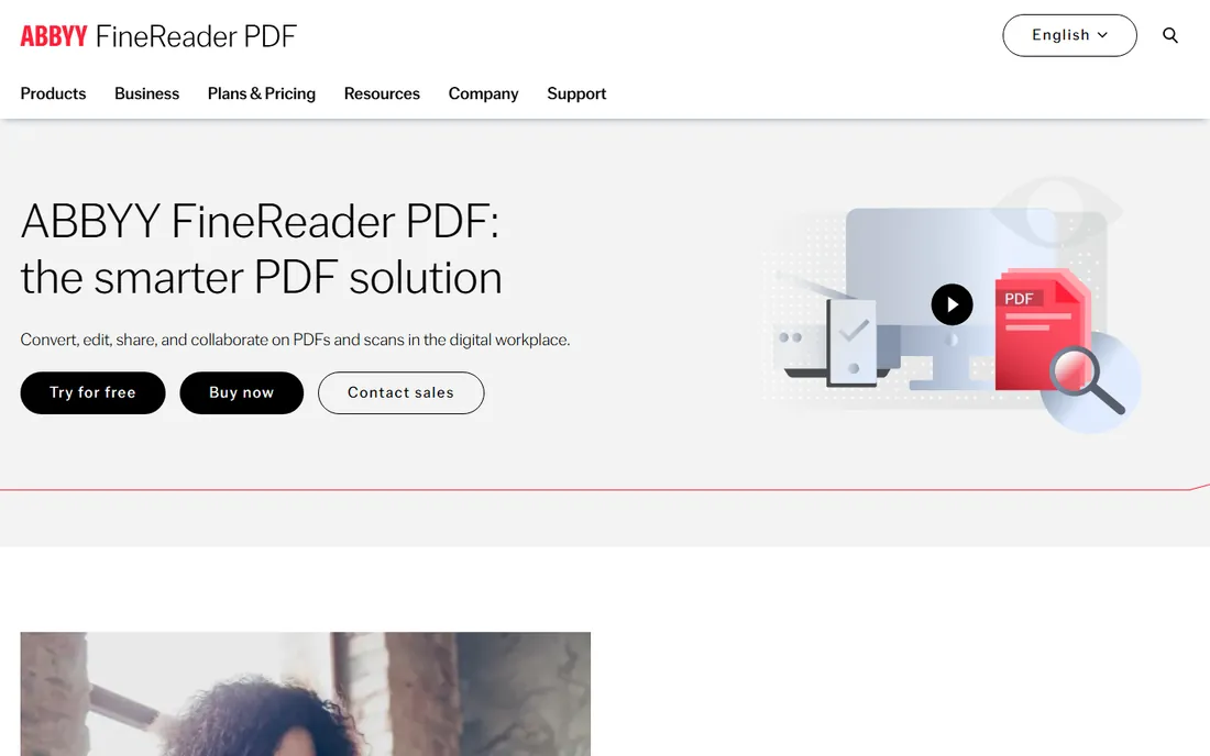 ABBYY FineReader PDF homepage