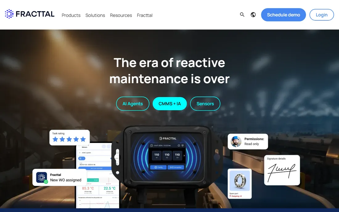 Fracttal homepage