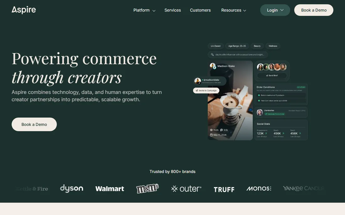 Aspire homepage