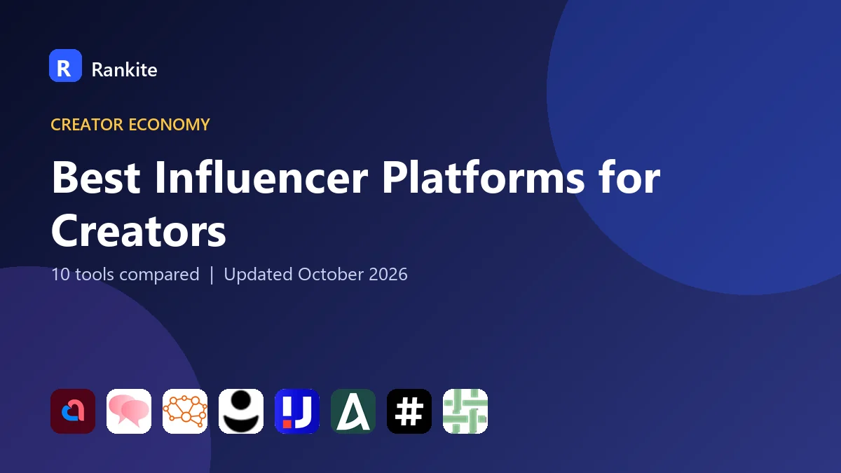 Best Influencer Platforms for Creators in 2026: 10 Tools Compared