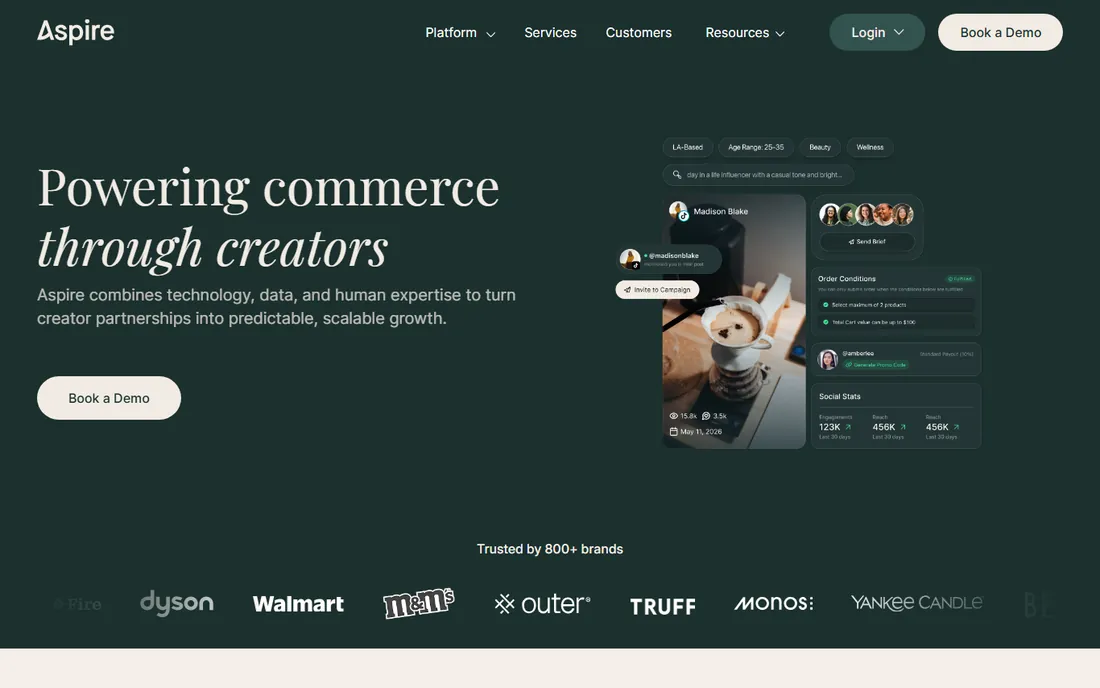 Aspire homepage