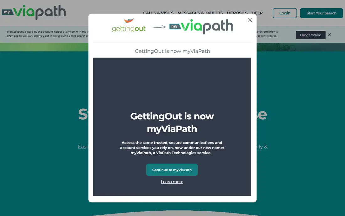 GettingOut homepage