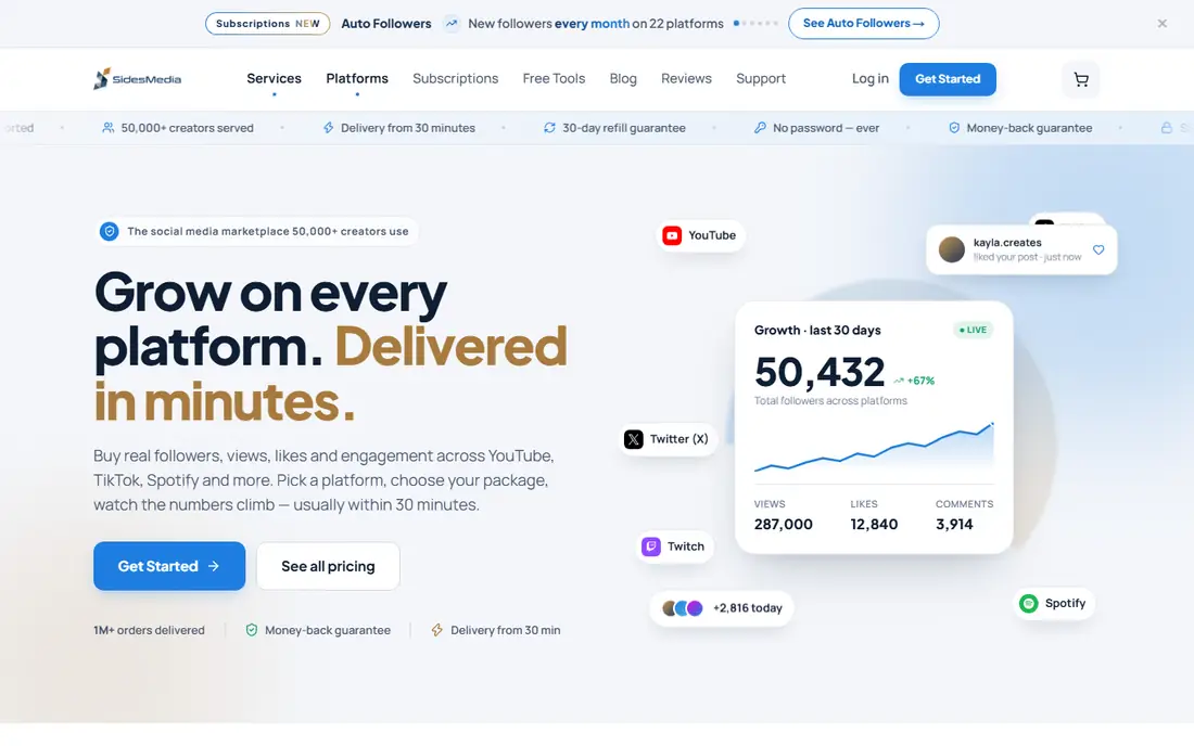 Growthoid homepage