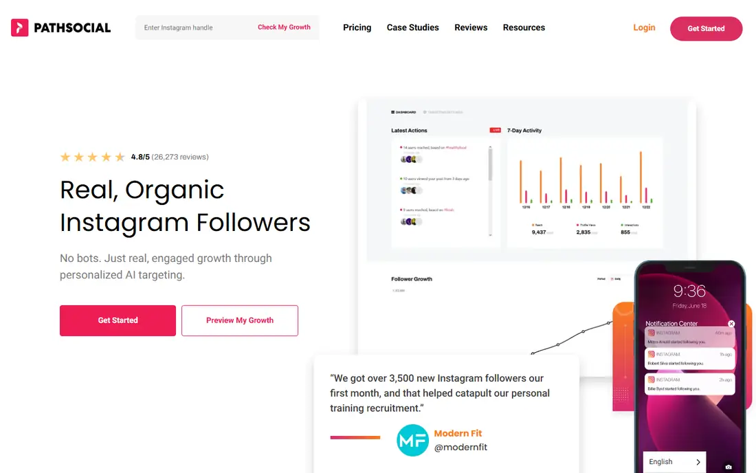 Path Social homepage