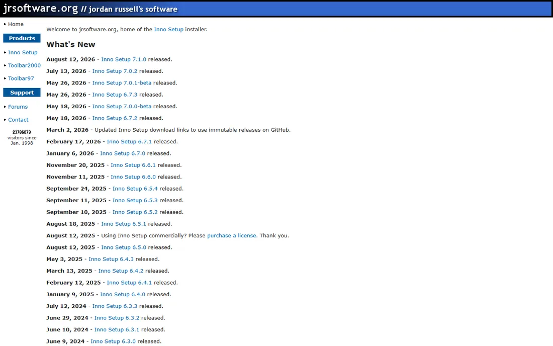 Inno Setup homepage