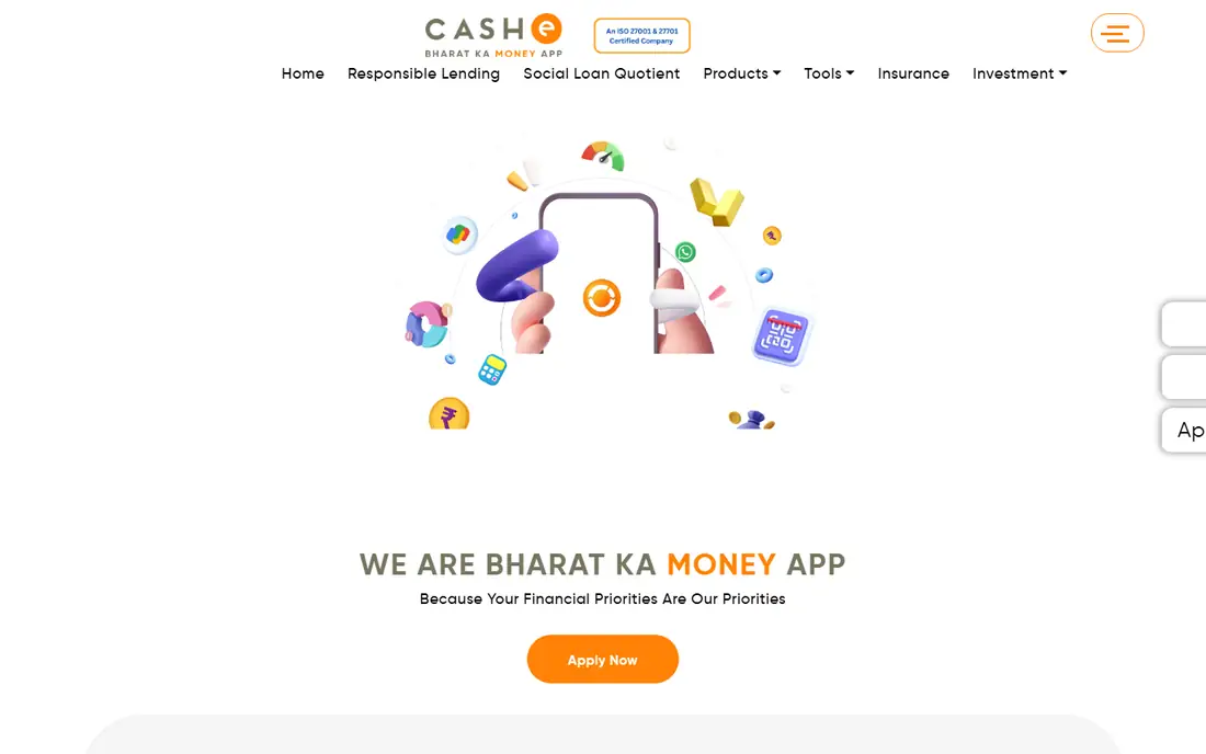 CASHe homepage