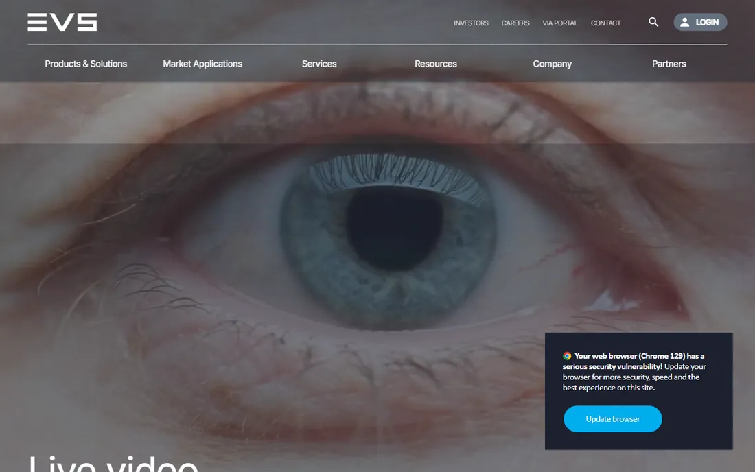 EVS homepage