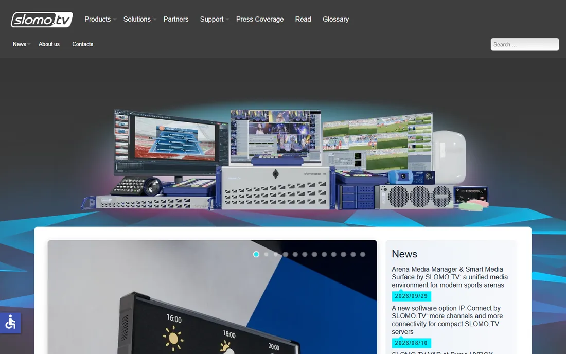 Slomo.tv homepage