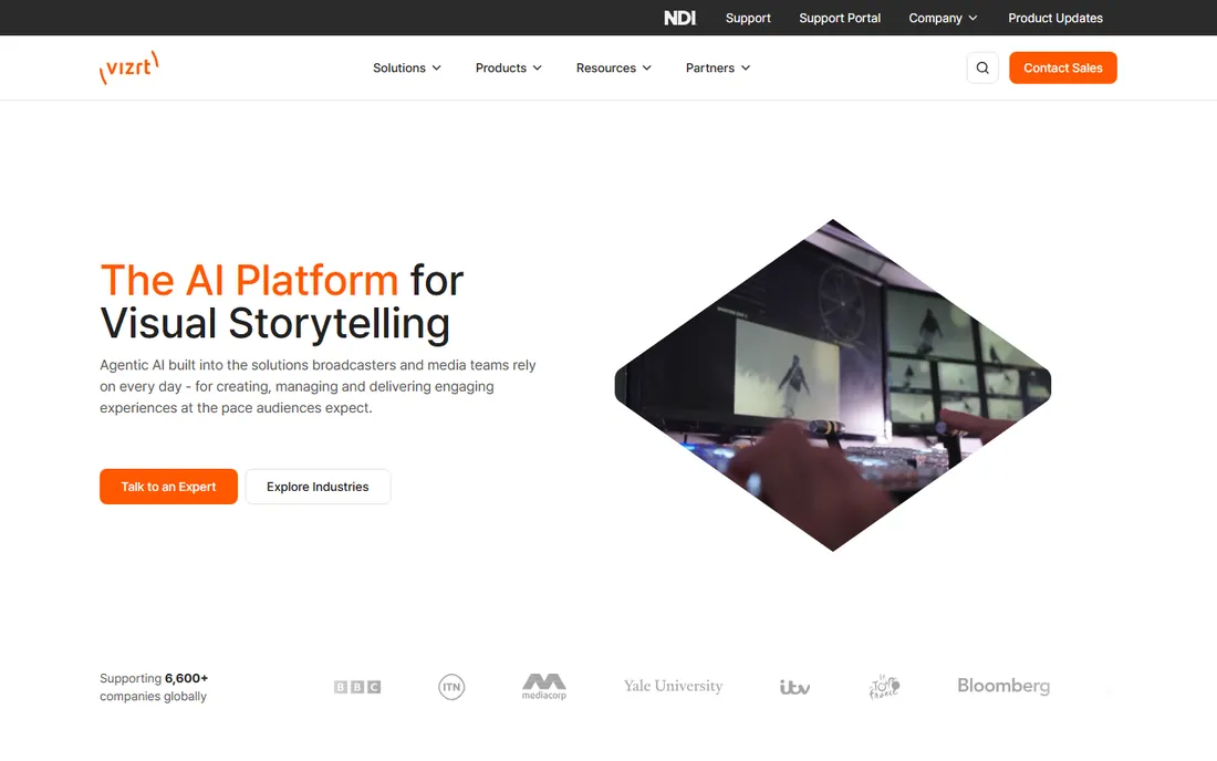 Vizrt 3Play homepage