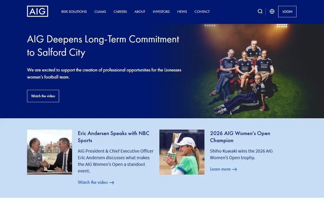 AIG Private Client Select homepage