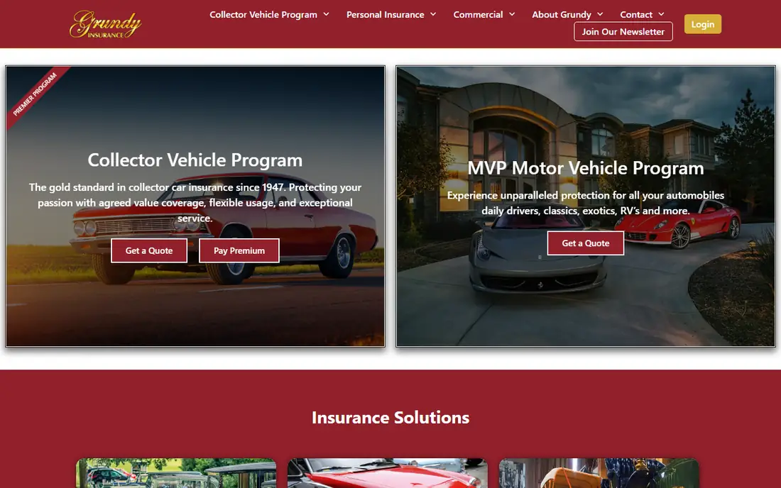 Grundy homepage