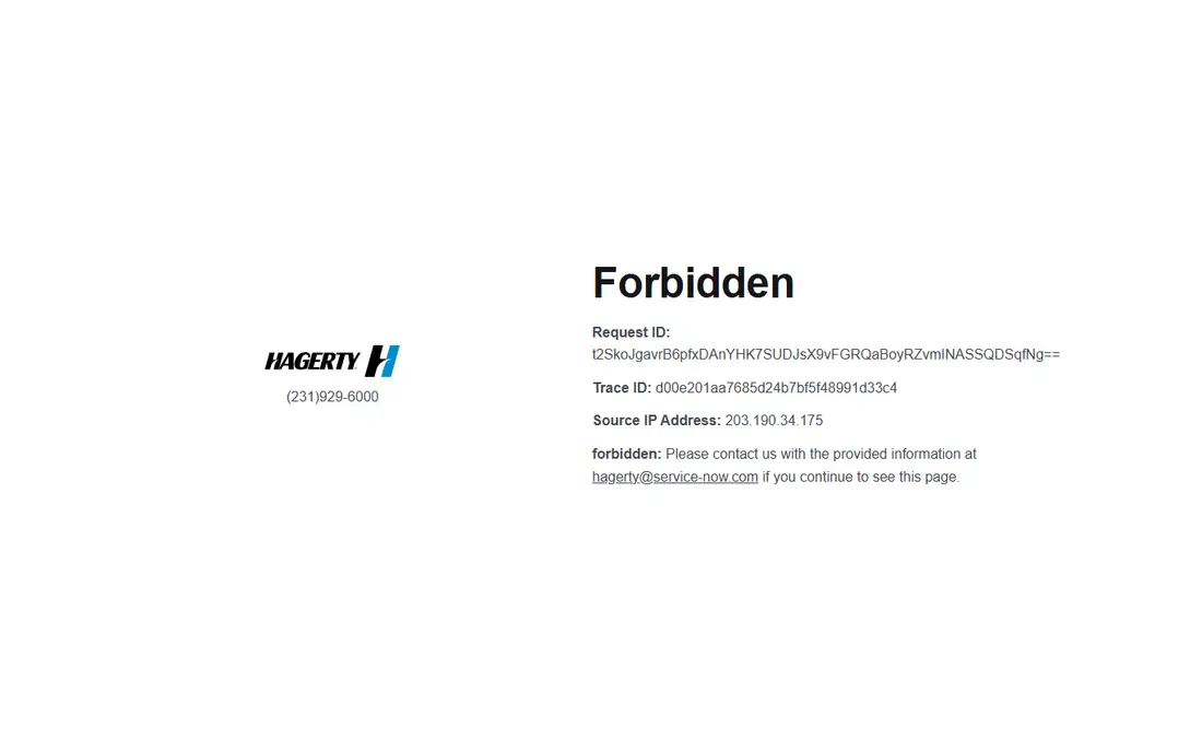 Hagerty homepage