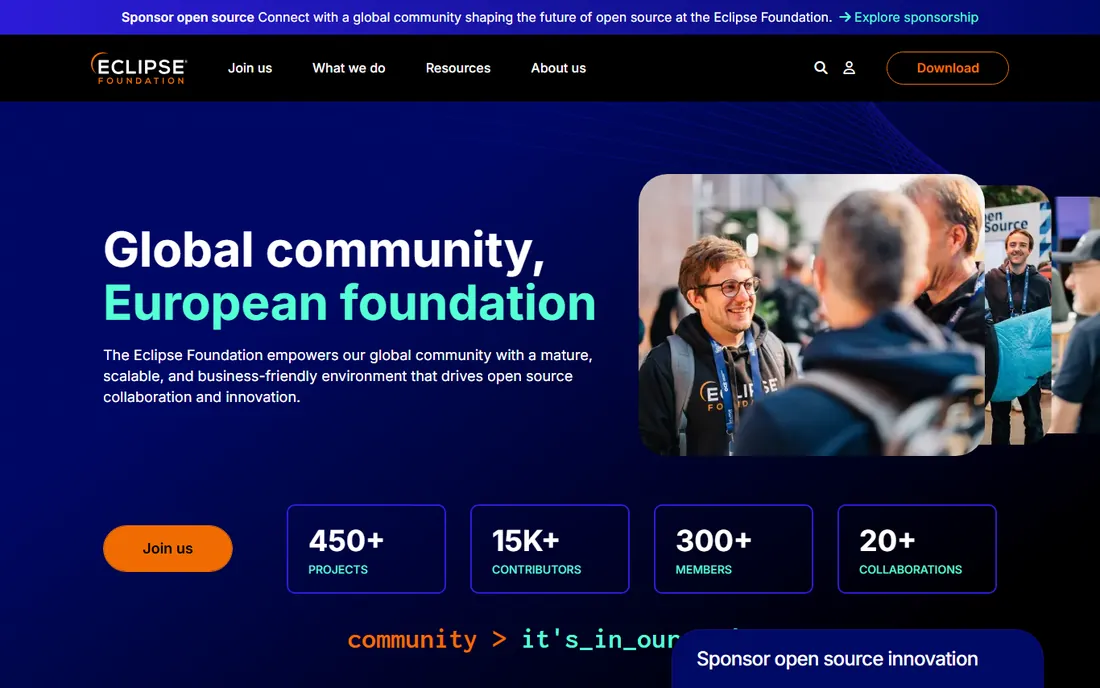 Eclipse IDE homepage