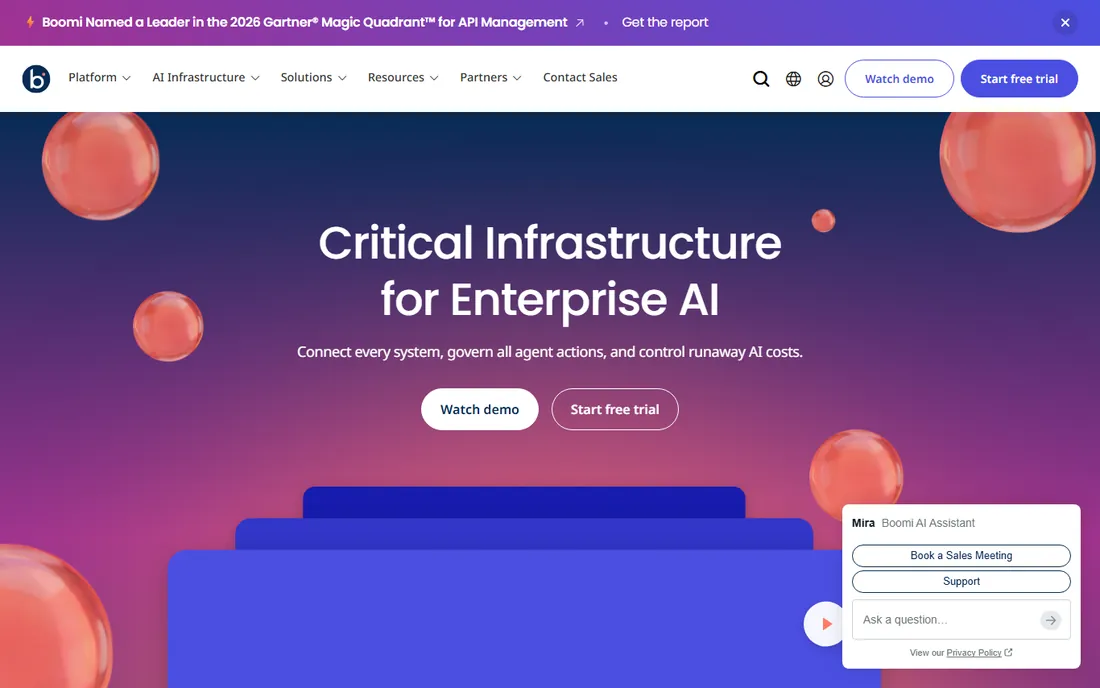 Boomi homepage