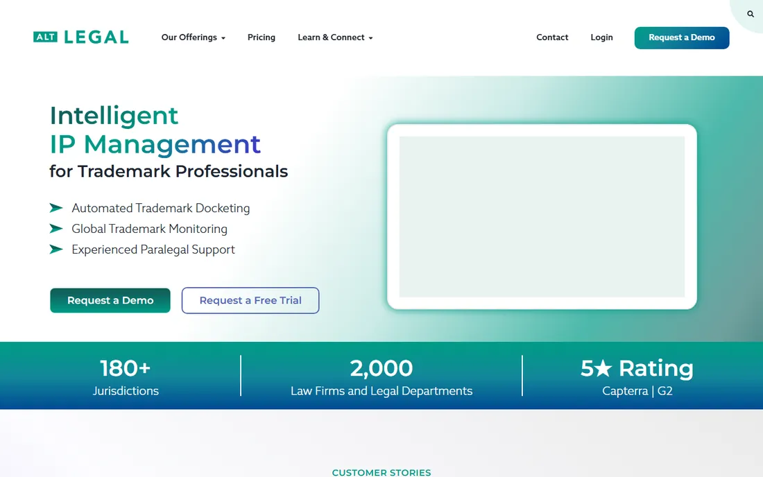 Alt Legal homepage
