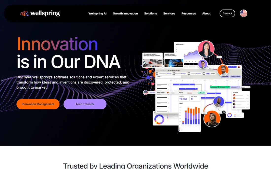 Wellspring homepage