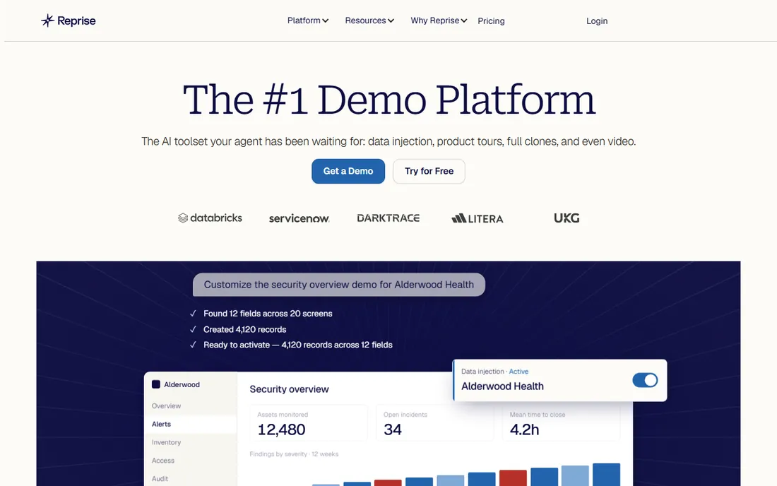 Reprise homepage