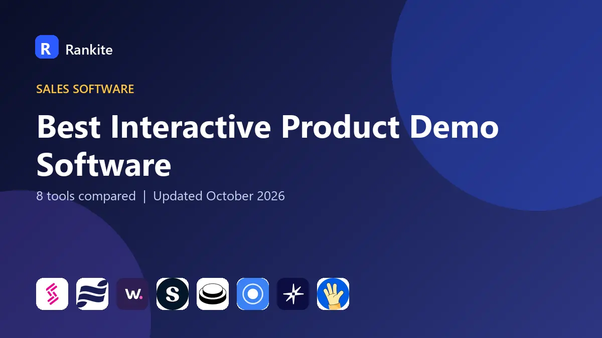 Best Interactive Product Demo Software in 2026: 8 Tools Compared