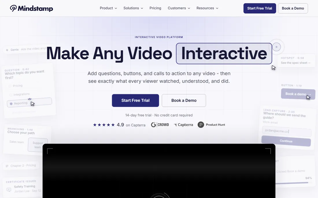 Mindstamp homepage