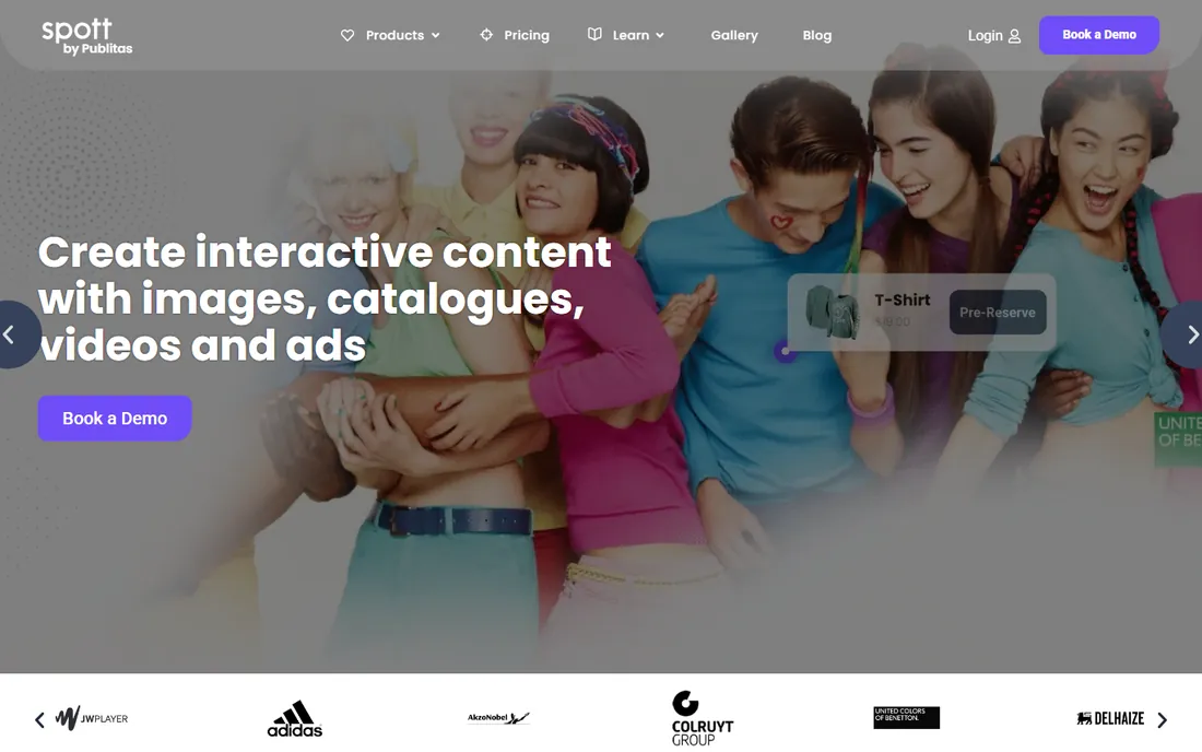 Spott homepage